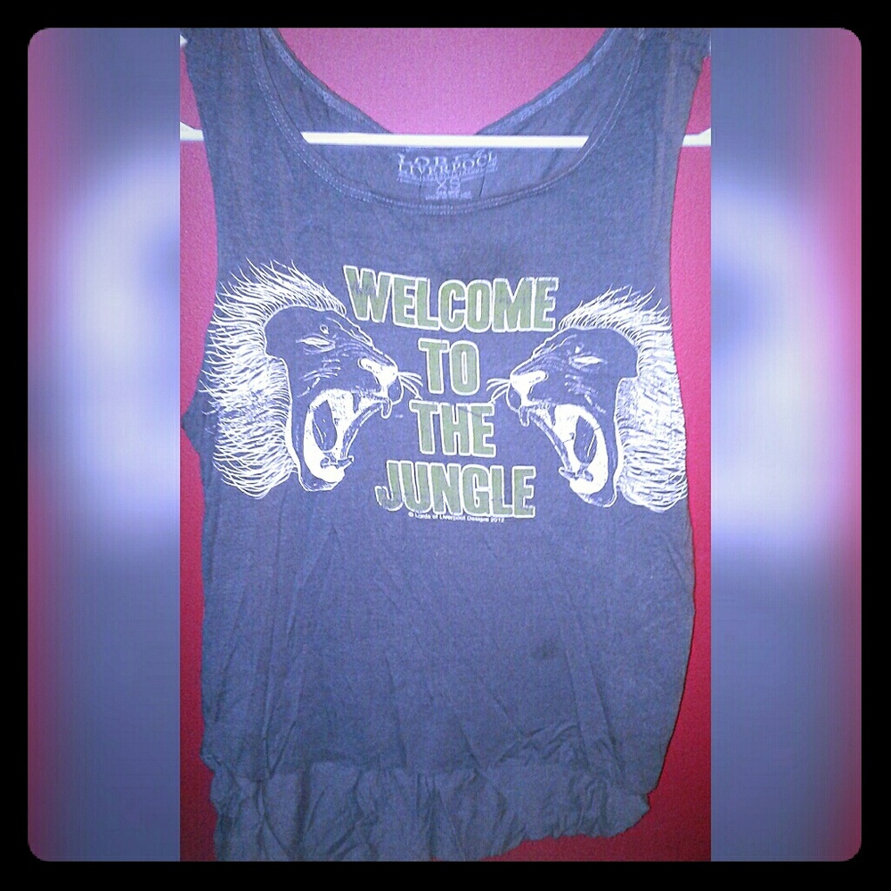 Guns N Roses Welcome To The Jungle Muscle Tank💚